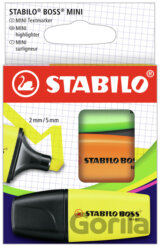 Zvýrazňovač - STABILO BOSS MINI - 3 ks balenie