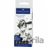 PITT umelecké fixky Manga Black set, 6ks
