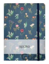 Spoko zápisník Flowers květiny A5, linkovaný