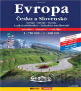Evropa Česko a Slovensko : autoatlas Evropa 1:750^000, Česko a Slovensko 1:200^000 : podrobný autoatlas, legenda, rejstřík sídel, tabulka vzdáleností