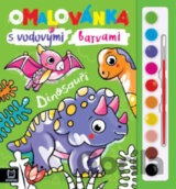 Omalovánka s vodovými barvami Dinosauři