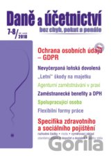 Daně a účetnictví 7-8/2018