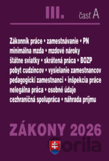 Zákony 2026 III/A - Pracovnoprávne vzťahy a zamestnávanie