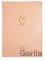 Soft Touch diár A5 - Srdiečko 2027