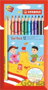 STABILO Trio, hrubá 12 ks Púzdro so strúhadlom