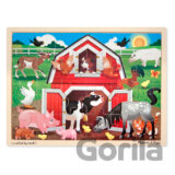Drevené puzzle - domáce zvieratká