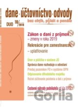 Dane, účtovníctvo, odvody 10/2019