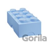 LEGO desiatový box 100 x 200 x 75 mm - svetlo modrá