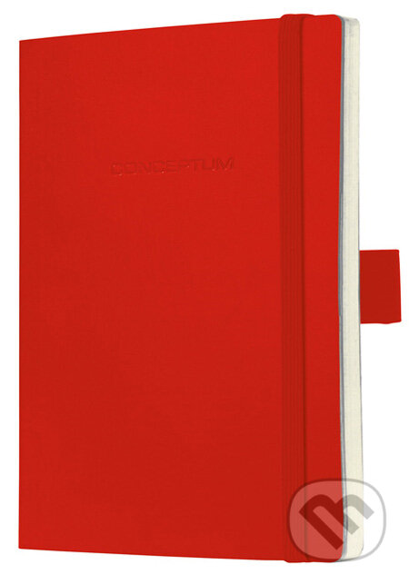 Notebook CONCEPTUM softcover červený 9,3 x 14 cm linajkový, Sigel