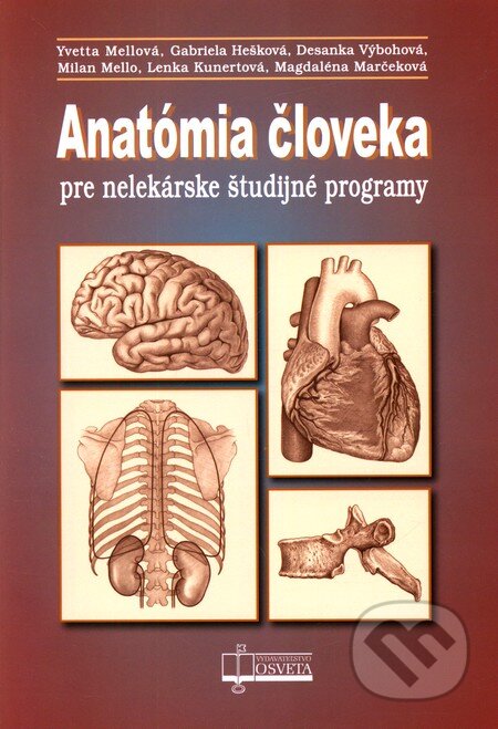 Kniha: Anatómia človeka pre nelekárske študijné programy (Yvetta Mellová a kolektiv). Osveta, 2011 Kniha: Anatómia človeka pre nelekárske študijné programy (Yvetta Mellová a kolektiv). Osveta, 2011