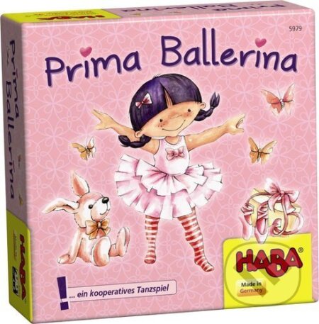 Společenská hra: Mini hra pre deti: Prima Balerína (Haba). Haba, 2021 Společenská hra: Mini hra pre deti: Prima Balerína (Haba). Haba, 2021