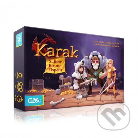 Spoločenská hra: Karak - Sidhar, Kirima & Elspeth (Albi). Albi, 2021 Spoločenská hra: Karak - Sidhar, Kirima & Elspeth (Albi). Albi, 2021