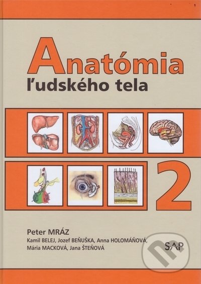 Kniha: Anatómia ľudského tela 2 (Peter Mráz). Slovak Academic Press, 2021 Kniha: Anatómia ľudského tela 2 (Peter Mráz). Slovak Academic Press, 2021