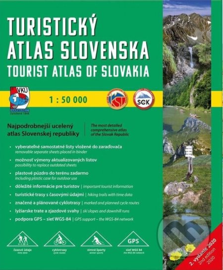 Turistický atlas Slovenska / Tourist atlas of Slovakia 1:50 000 (VKÚ Harmanec). VKÚ Harmanec, 2021 Turistický atlas Slovenska / Tourist atlas of Slovakia 1:50 000 (VKÚ Harmanec). VKÚ Harmanec, 2021