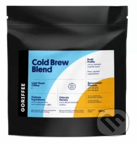 Kávy a čaje: ColdBrew Blend (Goriffee). Goriffee, 2021 Kávy a čaje: ColdBrew Blend (Goriffee). Goriffee, 2021