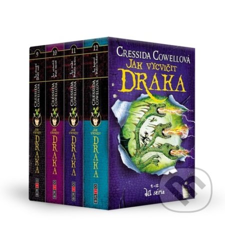 Kniha: Jak vycvičit draka 9.-12. díl (4 knihy) (Cressida Cowellová). Brio, 2021 Kniha: Jak vycvičit draka 9.-12. díl (4 knihy) (Cressida Cowellová). Brio, 2021