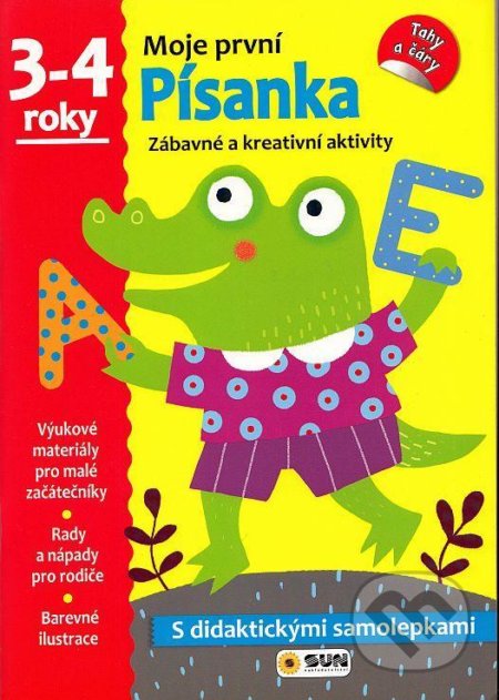 Kniha: Písanka - 3-4 roky - samolepky (Moje první písanka) (SUN). SUN, 2021 Kniha: Písanka - 3-4 roky - samolepky (Moje první písanka) (SUN). SUN, 2021