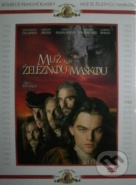 Film: Muž se železnou maskou (Randall Wallace) (DVD). Bonton Film, 2007 Film: Muž se železnou maskou (Randall Wallace) (DVD). Bonton Film, 2007
