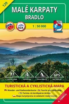 Malé Karpaty - Bradlo 1 : 50 000 - turistická mapa č. 129 (VKÚ Harmanec). VKÚ Harmanec, 2018 Malé Karpaty - Bradlo 1 : 50 000 - turistická mapa č. 129 (VKÚ Harmanec). VKÚ Harmanec, 2018