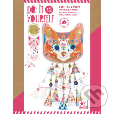 Spoločenská hra: DIY (Vyrob si sám/a): Lapač vetra Mačka Kitty (Djeco). Djeco, 2021 Spoločenská hra: DIY (Vyrob si sám/a): Lapač vetra Mačka Kitty (Djeco). Djeco, 2021