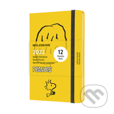 Moleskine – 12-mesačný žltý plánovací diár Snoopy 2022, Moleskine, 2021
