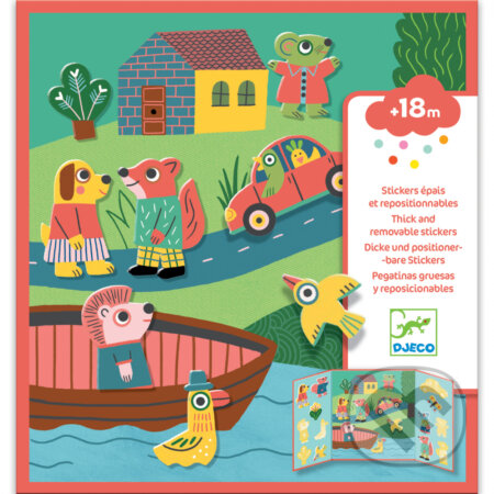 Spoločenská hra: Odnímatelné samolepky - zvieratá (Djeco). Djeco, 2021 Spoločenská hra: Odnímatelné samolepky - zvieratá (Djeco). Djeco, 2021