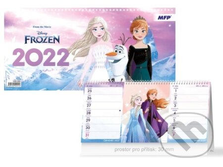 DISNEY Frozen (čtrnáctidenní) 2022 - stolní kalendář, MFP, 2021