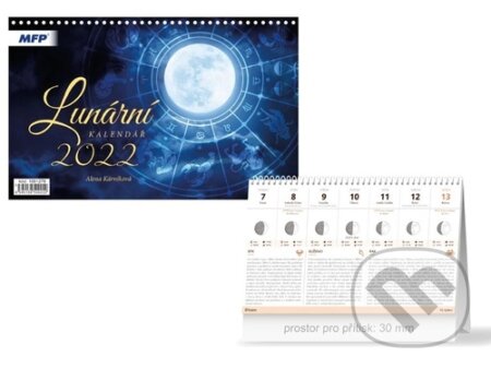 Lunární 2022 - stolní kalendář, MFP, 2021