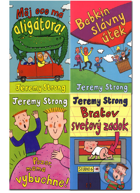 Kniha: Môj oco má aligátora! (Komplet 4 kníh pre deti) (Jeremy Strong). Slovart Kniha: Môj oco má aligátora! (Komplet 4 kníh pre deti) (Jeremy Strong). Slovart