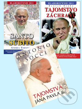 Kniha: Tajomstvá Jána Pavla II.+ Santo Subito+ Tajomstvo záchrany (Sali foto). Sali foto, 2011 Kniha: Tajomstvá Jána Pavla II.+ Santo Subito+ Tajomstvo záchrany (Sali foto). Sali foto, 2011