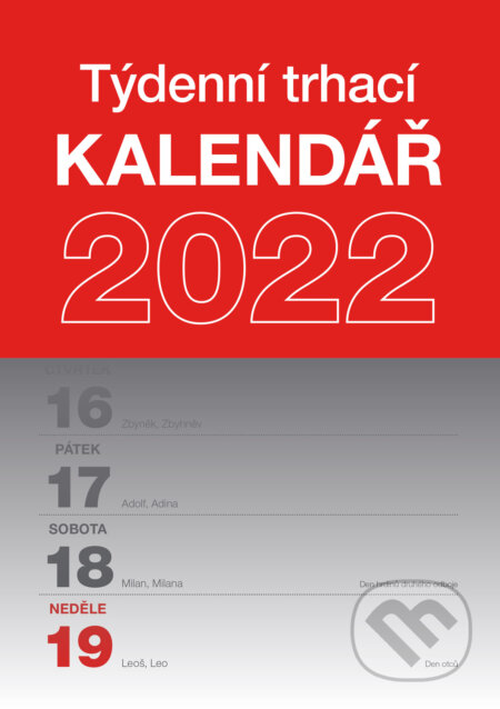Nástěnný kalendář Trhací týdenní 2022, Presco Group, 2021