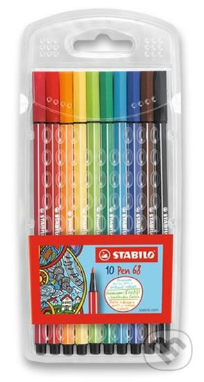Fixka STABILO Pen 68 sada 10 ks (STABILO). STABILO, 2021 Fixka STABILO Pen 68 sada 10 ks (STABILO). STABILO, 2021