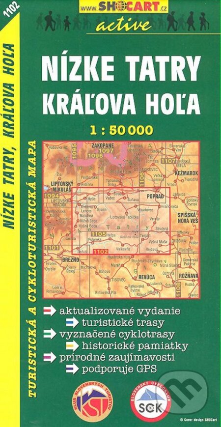 Nízke Tatry, Kráľova Hoľa 1:50 000 (SHOCart). SHOCart, 2018 Nízke Tatry, Kráľova Hoľa 1:50 000 (SHOCart). SHOCart, 2018