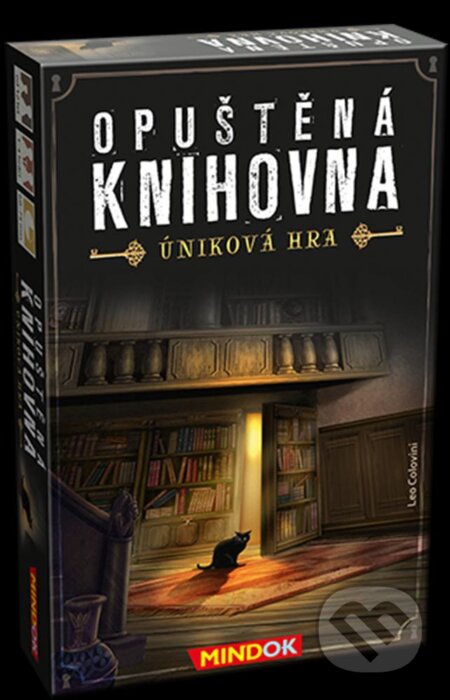 Spoločenská hra: Opuštěná knihovna - Úniková hra (Leo Colovini). Mindok, 2021 Spoločenská hra: Opuštěná knihovna - Úniková hra (Leo Colovini). Mindok, 2021
