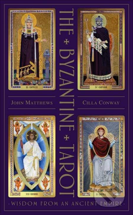 Kniha: The Byzantine Tarot (Box set) (Cilla Conway a John Matthews). Schiffer, 2020 Kniha: The Byzantine Tarot (Box set) (Cilla Conway a John Matthews). Schiffer, 2020
