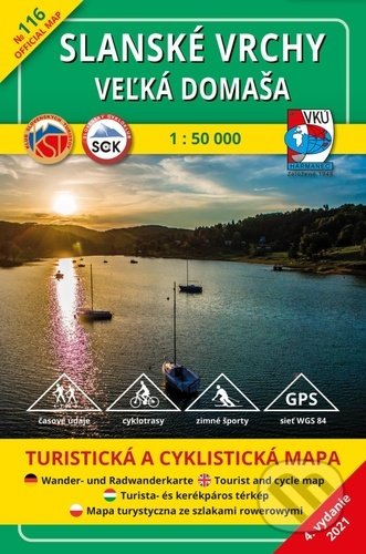 Turistická mapa 116 - Slanské vrchy - Veľká Domaša 1:50 000 (VKÚ Harmanec). VKÚ Harmanec, 2021 Turistická mapa 116 - Slanské vrchy - Veľká Domaša 1:50 000 (VKÚ Harmanec). VKÚ Harmanec, 2021