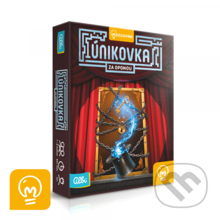Spoločenská hra: Únikovka: Za oponou (Albi). Albi, 2021 Spoločenská hra: Únikovka: Za oponou (Albi). Albi, 2021