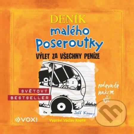 Audiokniha: Deník malého poseroutky 9 (Jeff Kinney). Voxi, 2021 Audiokniha: Deník malého poseroutky 9 (Jeff Kinney). Voxi, 2021