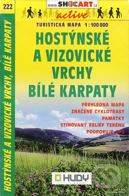 Hostýnské a Vizovické vrchy, Bílé Karpaty 1:100 000, SHOCart, 2007