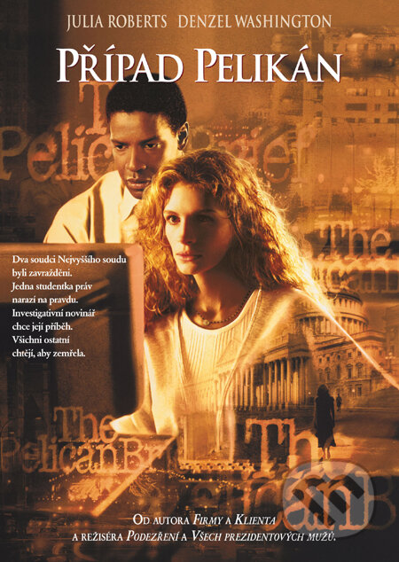 Film: Případ Pelikán (Alan J. Pakula) (DVD). Magicbox, 1993 Film: Případ Pelikán (Alan J. Pakula) (DVD). Magicbox, 1993