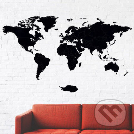 Drevená mapa sveta – čierna 130x75cm (Giftio). Giftio, 2021 Drevená mapa sveta – čierna 130x75cm (Giftio). Giftio, 2021