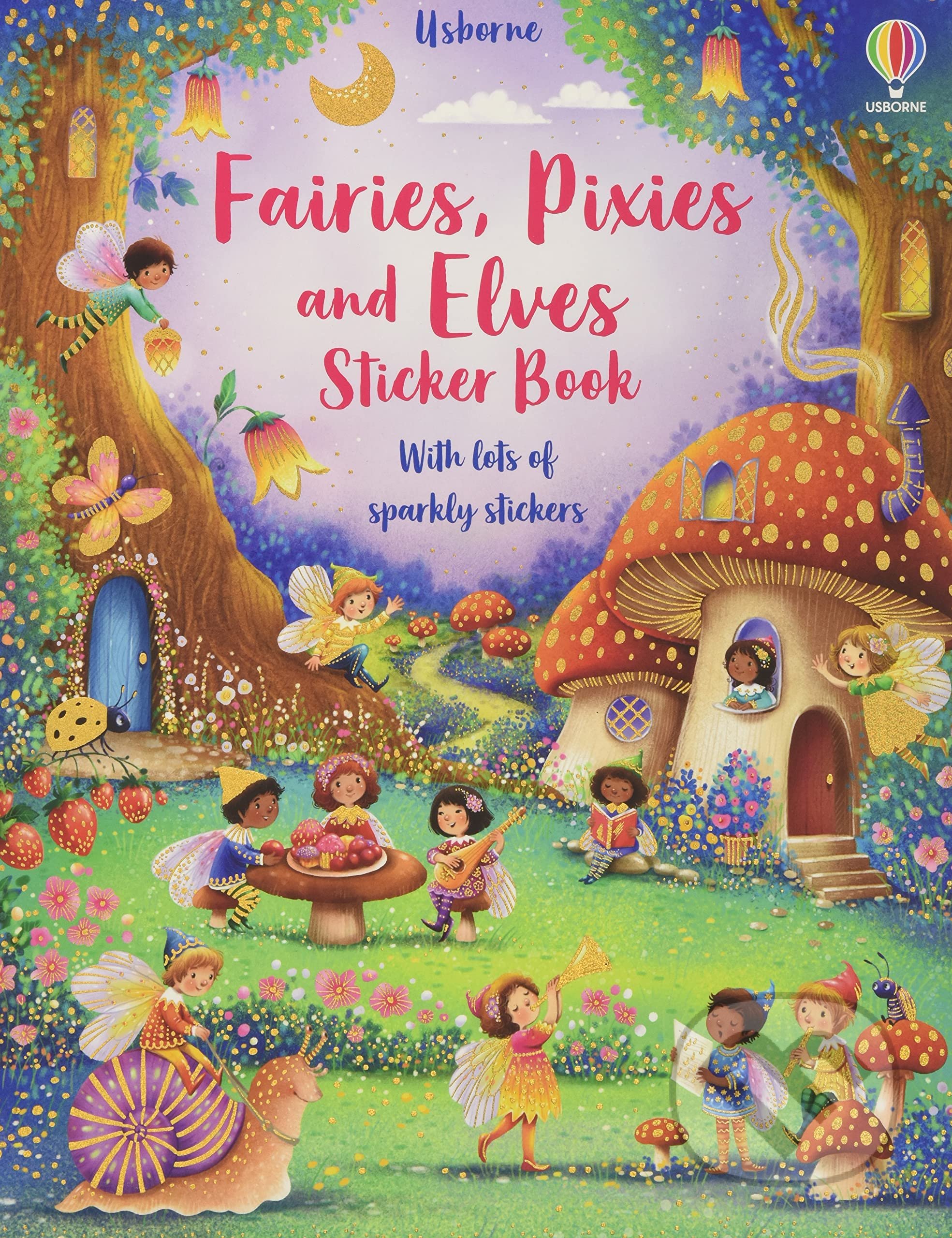 Kniha: Fairies, Pixies and Elves Sticker Book (Fiona Watt). Usborne, 2021 Kniha: Fairies, Pixies and Elves Sticker Book (Fiona Watt). Usborne, 2021