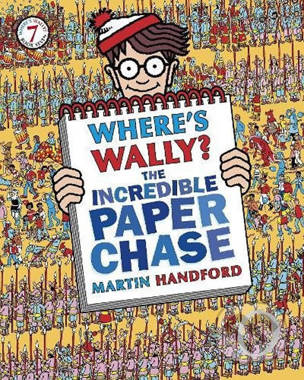 Kniha: Where´s Wally? The Incredible Paper Chase (Martin Handford). Walker books, 2010 Kniha: Where´s Wally? The Incredible Paper Chase (Martin Handford). Walker books, 2010