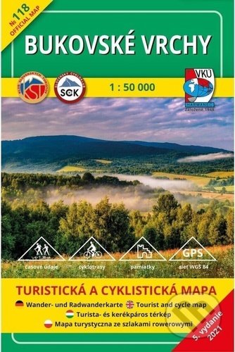 Bukovské vrchy 1: 50 000 (VKÚ Harmanec). VKÚ Harmanec, 2021 Bukovské vrchy 1: 50 000 (VKÚ Harmanec). VKÚ Harmanec, 2021