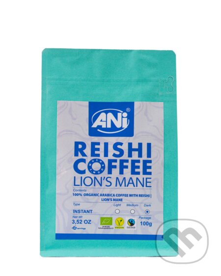 ANi Reishi Bio Coffee Lions Mane 100g instantná, Ani