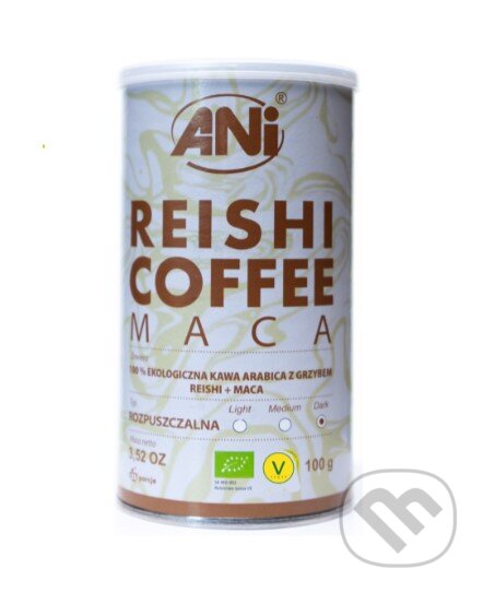 Kávy a čaje: Maca Reishi BIO Instantná káva 100g (Ani). Ani Kávy a čaje: Maca Reishi BIO Instantná káva 100g (Ani). Ani