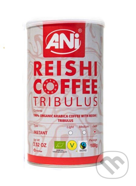 Kávy a čaje: Tribulus Reishi BIO Instantná káva 100g (Ani). Ani Kávy a čaje: Tribulus Reishi BIO Instantná káva 100g (Ani). Ani