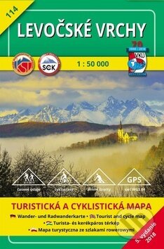 Levočské vrchy - turistická mapa č. 114 (Autorský kolektiv). VKÚ Harmanec, 2001 Levočské vrchy - turistická mapa č. 114 (Autorský kolektiv). VKÚ Harmanec, 2001