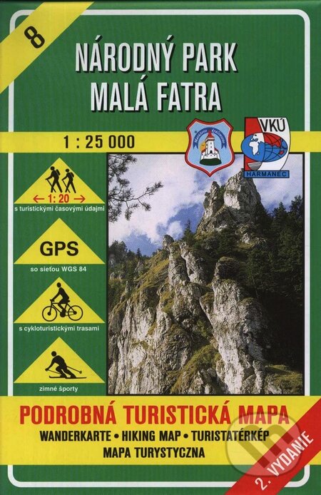 Národný park Malá Fatra 1:25 000 - turistická mapa č. 8 (Autorský kolektiv). VKÚ Harmanec, 2006 Národný park Malá Fatra 1:25 000 - turistická mapa č. 8 (Autorský kolektiv). VKÚ Harmanec, 2006