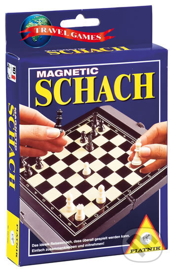 Společenská hra: Šachy - cestovní magnetická hra (Piatnik). Piatnik, 2021 Společenská hra: Šachy - cestovní magnetická hra (Piatnik). Piatnik, 2021